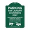 Signmission Parking for Laundry Customers Only Unauthorized Vehicles Towed at Vehicle Owners Exp, GW-1824-23443 A-DES-GW-1824-23443 - alternate 1